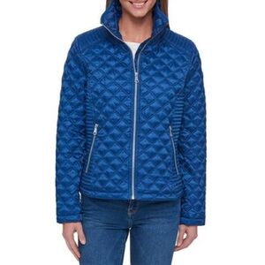 Marc New York Women's Blue Quilted Jacket | Size XL